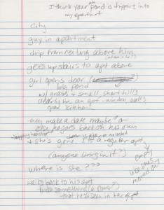 "Pond Girl" initial notes